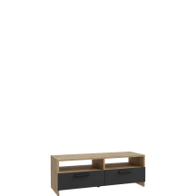 Szafka RTV 100 cm FINBNT12-M709 Beton Jasny / Biały NET106 Podstawowe