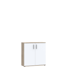 Komoda 2 drzwi 80 cm IKLK222-Q36F Dąb Sonoma / Biały Uni NET106 Podstawowe