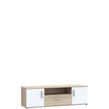 Szafka RTV 140 cm z szufladą IKLT031-Q45F Dąb Sonoma / Biały Uni NET106 Podstawowe