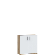 Komoda 2 drzwi 80 cm IKLK222-C804 Dąb Artisan / Biały NET106 Podstawowe