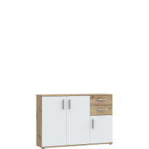 Komoda 120 cm IKLK232-C830 Dąb Artisan / Biały NET106 Podstawowe