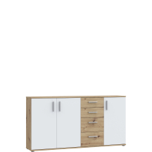 Komoda 160 cm IKLK241-C830 Dąb Artisan / Biały NET106 Podstawowe