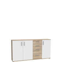 Komoda 160 cm IKLK241-Q45F Dąb Sonoma / Biały Uni NET106 Podstawowe