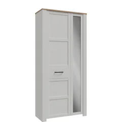 Szafa Lewa 90 cm z lustrem BHLS923-M482 Dąb Riviera / Modrzew Jasny Sibiu CHISBURY Podstawowe