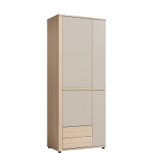 Szafa dwudrzwiowa z szufladami 80 cm OS1 Riva / Cashmere OSLO Podstawowe