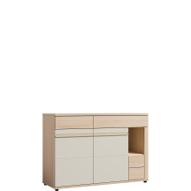 Komoda 130 cm z szufladami i drzwiami OS12 Riva / Cashmere OSLO Podstawowe