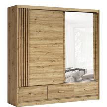 Szafa przesuwna dwudrzwiowa 200 cm z lustrem CANADA CA-1 Artisan CANADA Podstawowe