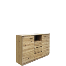 Komoda z szufladami i drzwiami 130 cm CX1 Artisan CANADA Podstawowe