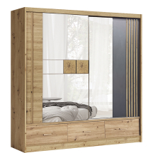 Szafa przesuwna dwudrzwiowa 200 cm z lustrem CANADA CA-2 Artisan CANADA Podstawowe