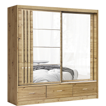 Szafa przesuwna dwudrzwiowa 200 cm z lustrem CANADA CA-3 Artisan CANADA Podstawowe