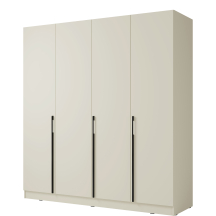 Szafa bez lustra DENVER 4-drzwiowa 200 cm DEN1 Cashmere Podstawowe