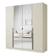 Szafa z lustrem DENVER 4-drzwiowa 200 cm DEN2 Cashmere Podstawowe