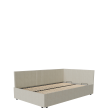 Łóżko tapicerowane LENA 120 x 200 ze stelażem i pojemnikiem Podstawowe (1)