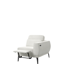 Fotel z jednym bokiem i elektrycznym podnóżkiem 1/FB Prawy VELUMO Podstawowe