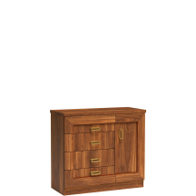 Elegancka komoda 1-drzwiowa z szufladami Dąb Stuletni T-22 TADEUSZ DĄB STULETNI Podstawowe