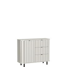 Komoda 1 drzwi 3 szuflady NV-3 Biel Alpejska NOVADO BIAŁY Podstawowe