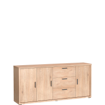Duża komoda 3 drzwi 3 szuflady G-3 Dąb Cremona GRANDE Podstawowe