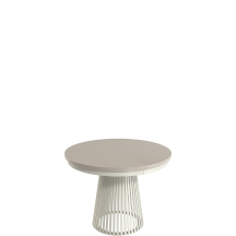 Stół GARDA okrągły rozkładany, podstawa kaszmir blat Clay Gray Podstawowe