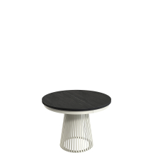 Stół GARDA okrągły rozkładany, podstawa kaszmir blat Czarne Drewno Podstawowe