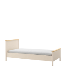 Łóżko z materacem bonellowym 90 x 200 SO-16 Beżowe STORY BEŻ Podstawowe