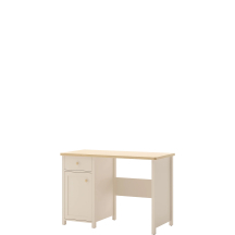Beżowe biurko z szafką i szufladą SO-03 STORY BEŻ Podstawowe