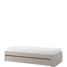 Łóżko młodzieżowe 90 x 200 rozsuwane z szufladami WO-12 WOOW Podstawowe