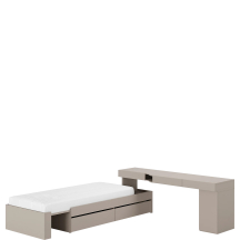 Zestaw mebli młodzieżowych z łóżkiem i biurkiem SET-02P WOOW Podstawowe