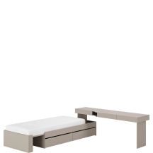 Zestaw mebli młodzieżowych z łóżkiem i biurkiem SET-03P WOOW Podstawowe