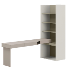 Biurko z regałem do pokoju nastolatka SET-10L Eukaliptus WOOW Podstawowe