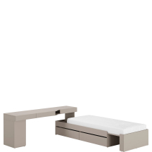 Zestaw mebli młodzieżowych z łóżkiem i biurkiem SET-02L WOOW Podstawowe