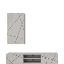 Meblościanka GEO 1 Kaszmir / czarny nadruk Podstawowe