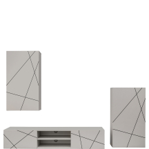 Meblościanka GEO 2 Kaszmir / czarny nadruk Podstawowe