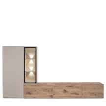 Wiszący zestaw mebli do salonu CLARE Meblościanka Kaszmir Podstawowe