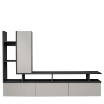 Wiszący zestaw mebli do salonu TYTAN Meblościanka Kaszmir Podstawowe