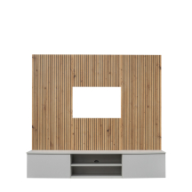 Wisząca szafka RTV pod telewizor XARI XR L2 Perla Gray / Artisan XARI Podstawowe