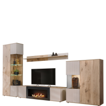 Zestaw mebli do salonu z biokominkierm CATALINA Kaszmir CATALINA Podstawowe