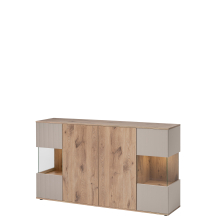 Komoda 4-drzwiowa z witryną Kaszmir CATALINA Podstawowe