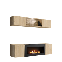 Meblościanka z biokominkiem N3 Hickory Jackson FLY HICKORY JACKSON Podstawowe