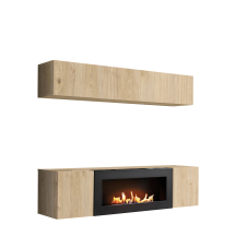 Meblościanka z biokominkiem N1 Hickory Jackson FLY HICKORY JACKSON Podstawowe