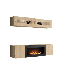 Meblościanka z biokominkiem N2 Hickory Jackson FLY HICKORY JACKSON Podstawowe