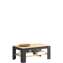 Ława do salonu z półką 110 cm Grafit / Dąb Evok ESTEBAN Podstawowe