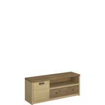 Szafka RTV pod telewizor jednodrzwiowa z szufladą Dąb Cremona / Dąb Lefkas DENZEL Podstawowe