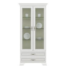 Wysoka witryna podwójna Fineline Crema TIFFANY II Podstawowe