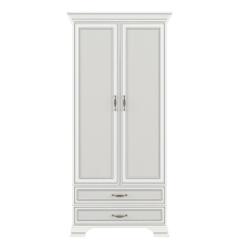 Szafa dwudrzwiowa z szufladami Fineline Crema TIFFANY II Podstawowe