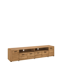 Szafka RTV dębowa duża MONA.053.14 Dąb Miodowy MONACO Podstawowe