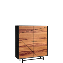 Wysoka komoda szafka 4-drzwiowa Orzech Naturalny VER.040.15 VERANO Podstawowe