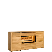 Komoda niska dębowa z oświetleniem Typ 49 LUNA Podstawowe