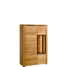 Kredens dębowy z oświetleniem Prawy Typ 44 LUNA Podstawowe