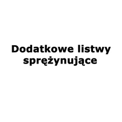 Dodatkowe listwy sprężynujące Typ 99 do łóżka Typ 20 - 16 szt. ATLANTA Podstawowe