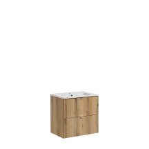 Zestaw szafek łazienkowych 60 cm z umywalką meblową NOVA OAK Podstawowe